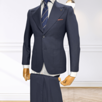 חליפת גברים SKINNY FIT – כחול נייבי עם כיסים חיצוניים