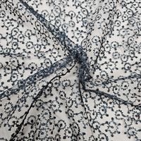 תחרה צבע שחור דוגמה עדינה דגם נטלי