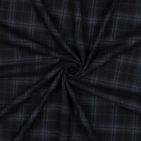 אריג משבצות סקוטי רקע כחול כהה בשילוב כחול גינס