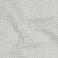 אריג פיקה וופל אורגני צבע לבן