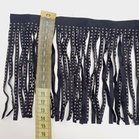 פרנזים שחור זמש עם ניטים