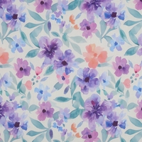 אריג כותנה וואל דפוס פרחים סגלגלים דיגיטלי