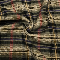 אריג צמר משבצות בגווני חום