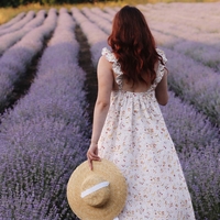 אריג כותנה נופים דפוס פרחים דיגיטלי