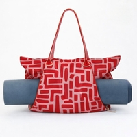 אריג כותנה עמיד במיים דפוס קוים דיגיטלי גווני ורוד ואדום