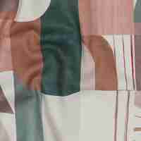 אריג קנבס דפוס דיגיטלי צורות גאומטריות בגוונים חמים