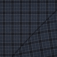 אריג משבצות סקוטי רקע כחול ג'ינס בשילוב כחול כהה