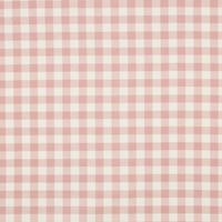 אריג פלנל משבצות ורוד לבן