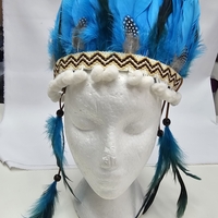 כתר אינדיאני בגווני טורקיז