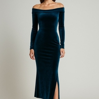 קטיפה קוריאנית צבע פטרול