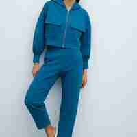 פרנץ טרי צבע כחול פטרול