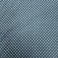 אריג כותנה דפוס נקודות סיכה על רקע פטרול