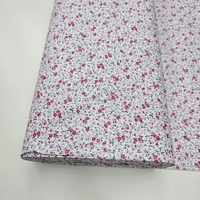 אריג כותנה פרחים קטנים בגווני ורוד דגם שרון