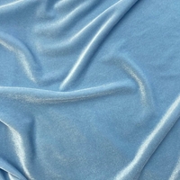 קטיפה קוריאנית צבע תכלת בייבי