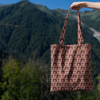 אריג קנבס דפוס פרחים בסגנון רטרו על רקע ורוד עתיק