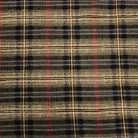 אריג צמר משבצות בגווני חום