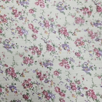 אריג שיפון פרחים קטנים בסגנון כפרי רקע אופוייט