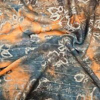 אריג שיפון דפוס בוהו גווני חום