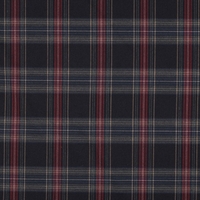 אריג משבצות טארטן גווני כחול כהה נגיעות בורדו