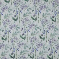 אריג ויסקוזה נופים דפוס פרחים ועלים דיגיטלי