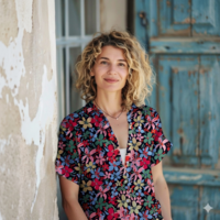 אריג ויסקוזה דפוס פריחה מרהיבה על רקע שחור