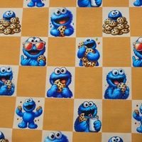 טריקו כותנה דפוס עוגי פלצת cookie monster