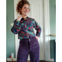 אריג ויסקוזה ECOVERO דפוס אמורפי מולטיקולור