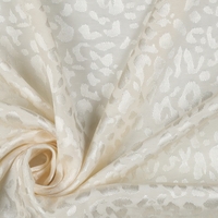 אריג ויסקוזה גקארד לבן חם דוגמת מנומר