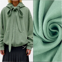 סריג ריב כותנה צבע מנטה