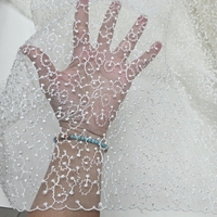 תחרה צבע לבן דוגמה עדינה דגם נטלי