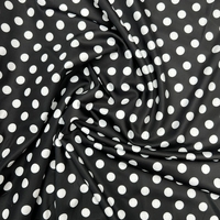 לייקרה שחור נקודות לבן
