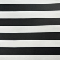 לייקרה פסים שחור לבן רוחב פס 3 סמ