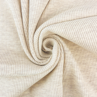 סריג ריב כותנה צבע אופוויט מלאנז