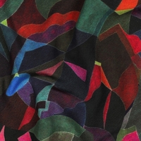 אריג ויסקוזה ECOVERO דפוס אמורפי מולטיקולור