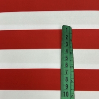 לייקרה פסים אדום לבן רוחב הפס 3 סמ