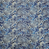 לייקרה דפוס בנדנה על רקע כחול