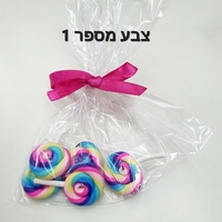 מארז 5 יחידות סוכריה על מקל