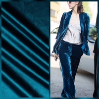 קטיפה קוריאנית צבע פטרול