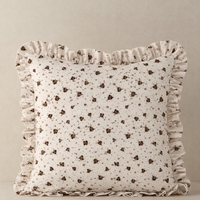 אריג כותנה דפוס טוליפים דיגיטלי על רקע אופוייט