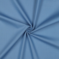 אריג כותנה חלק צבע כחול גינס