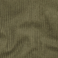 אריג קורדרוי מכובס פס רחב צבע ירוק זית