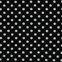 אריג ויסקוזה דפוס נקודות על רקע שחור