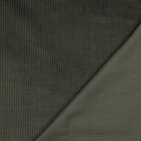 אריג קורדרוי מכובס פס רחב צבע ירוק האנטר