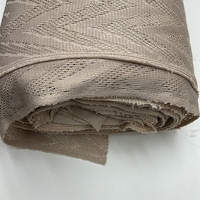 תחרה קרושה טקסטורה זיגזג צבע קפוצינו