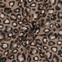 אריג קנבס דפוס מנומר דיגיטלי גווני כאמל