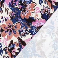 פרנץ טרי דפוס פרחים דיגיטלי על רקע אופוייט דגם רותם