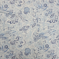 לייקרה דפוס בנדנה על רקע תכלת