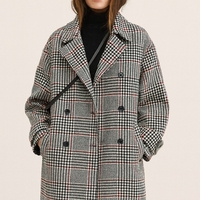 אריג צמר משבצות בסגנון צרפתי