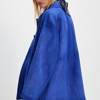 זמש לייקרה צבע כחול רויאל