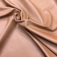 בד דמוי עור לייקרה צבע חום